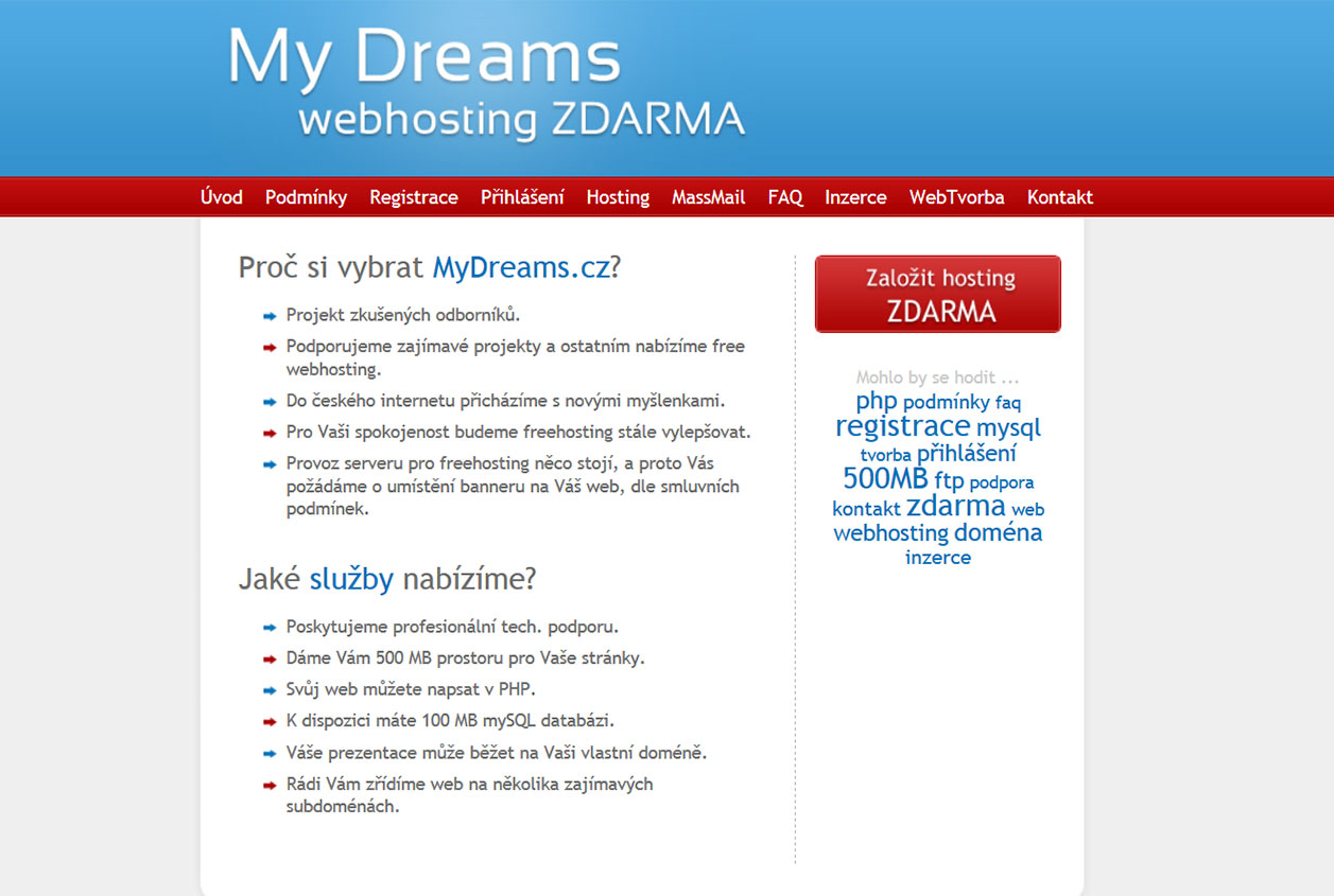 MyDreams hosting